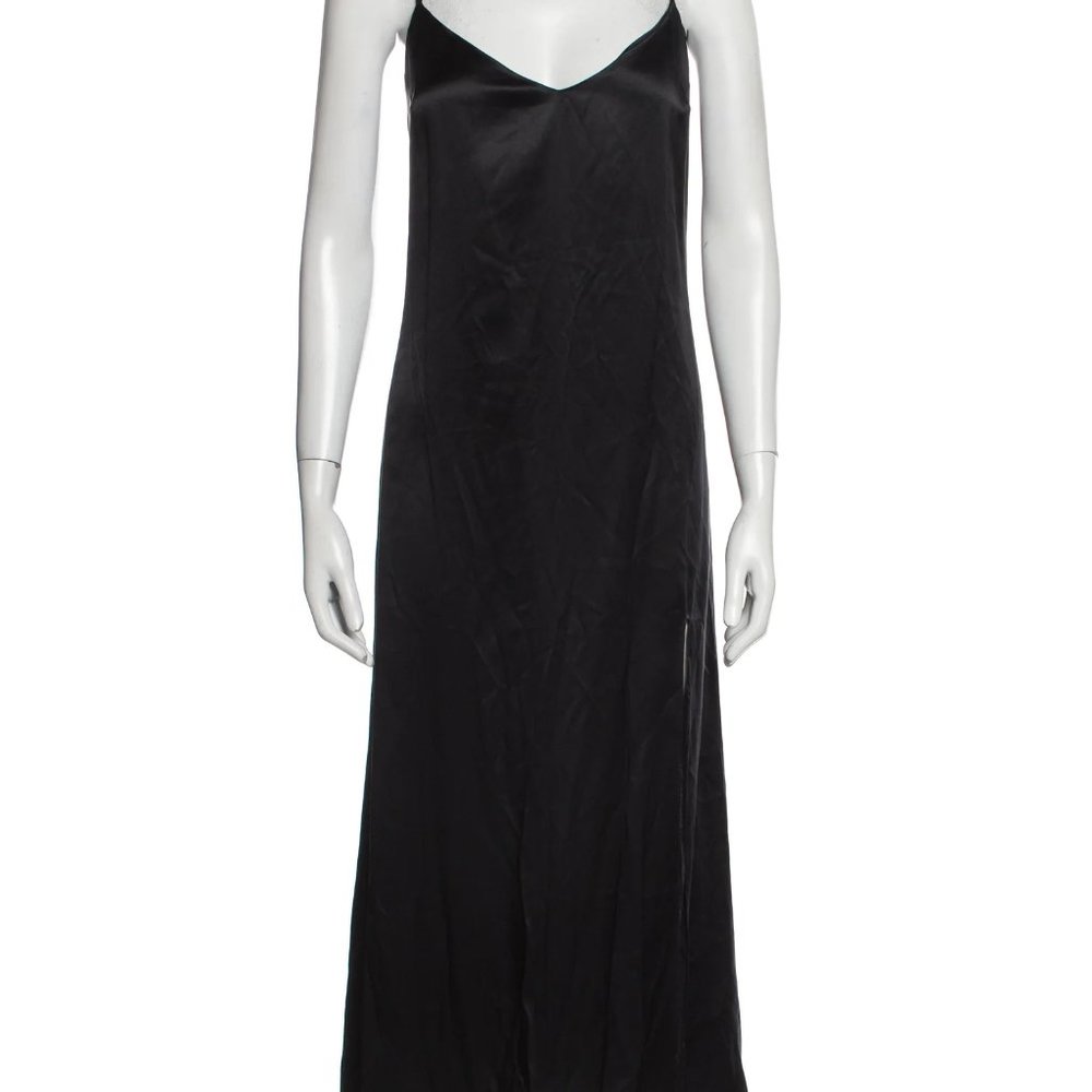 Reformation Slip Dress, Black Silk, Sz. XL